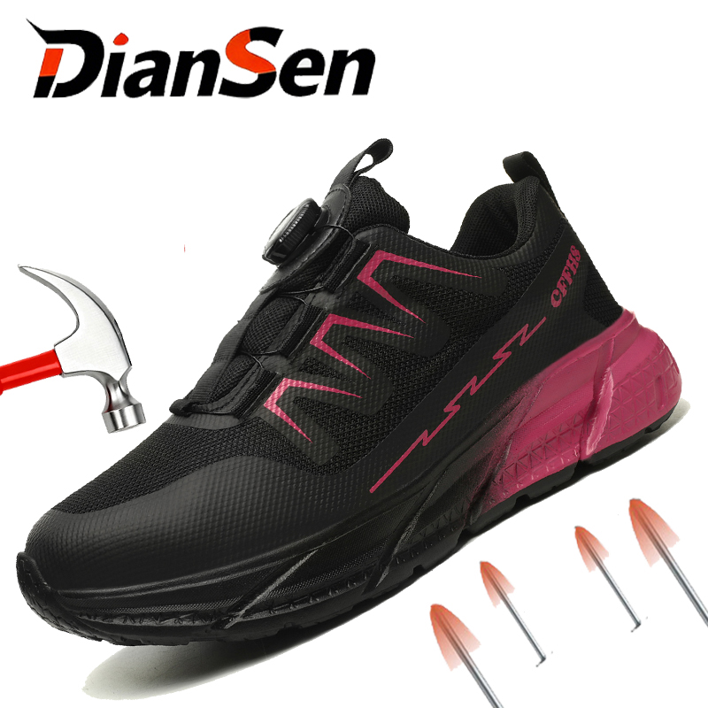 Leather Work Fabric - Lightweight Women's Work Shoes with Rotary