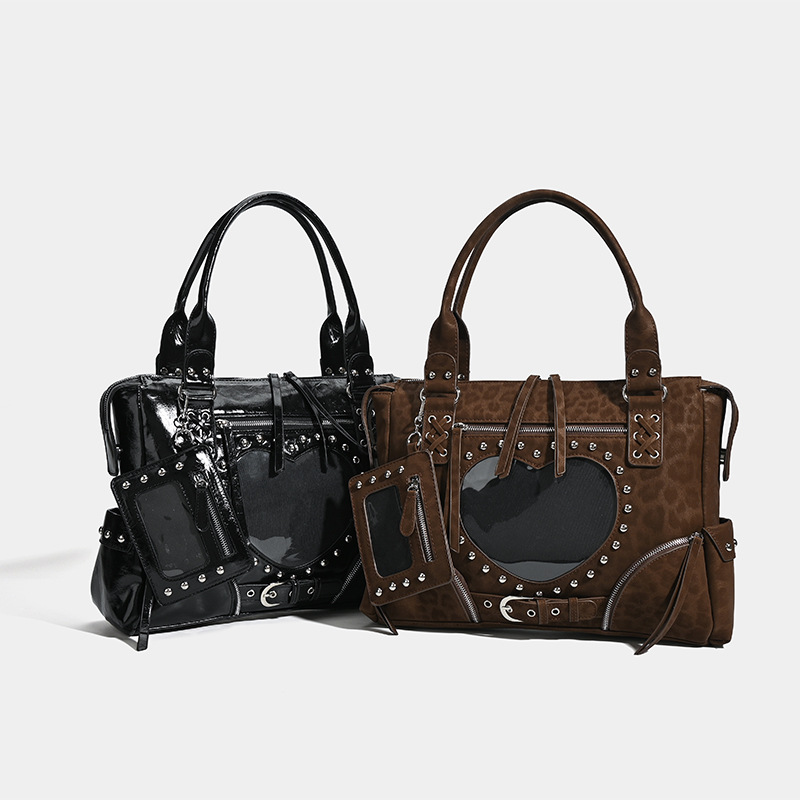 Punk Leopard Print Rivet Motor - Leatherwork Rivets ulasan dan harga
