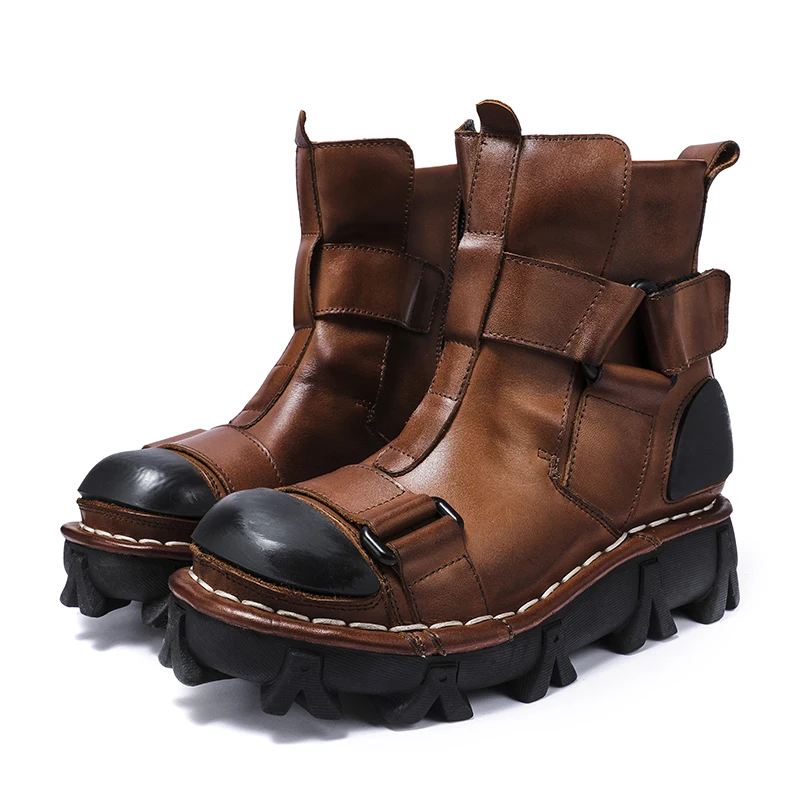 Men's Genuine Leather Motorcyc - Leather Work Fabric ulasan dan harga