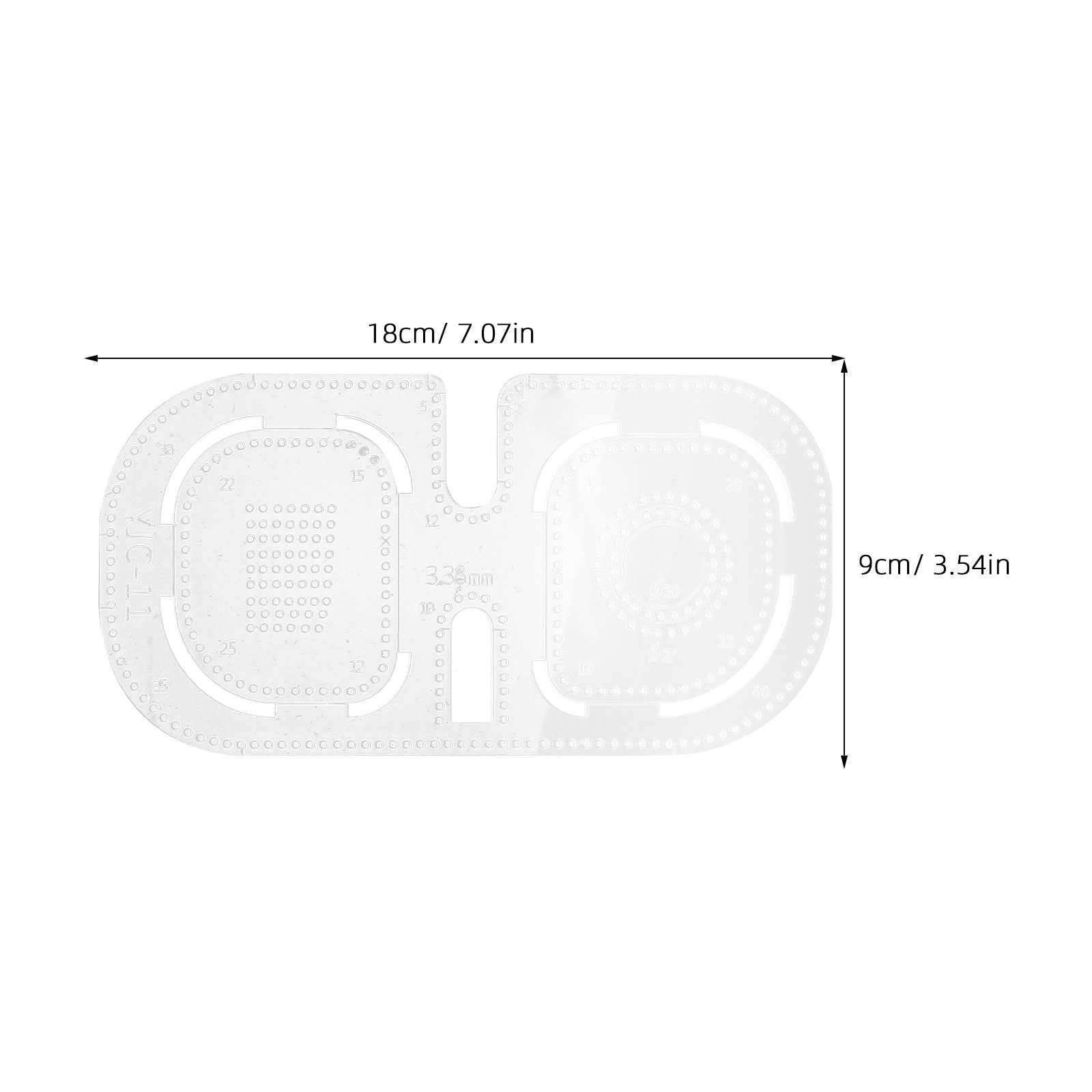 4Pcs Clear Acrylic Leatherwork - Leatherworking Guide ulasan dan harga