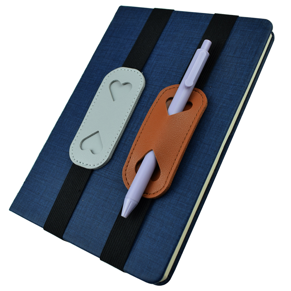 Elastic PU Leather Pen Holder  - Leather Work Notebook ulasan dan harga