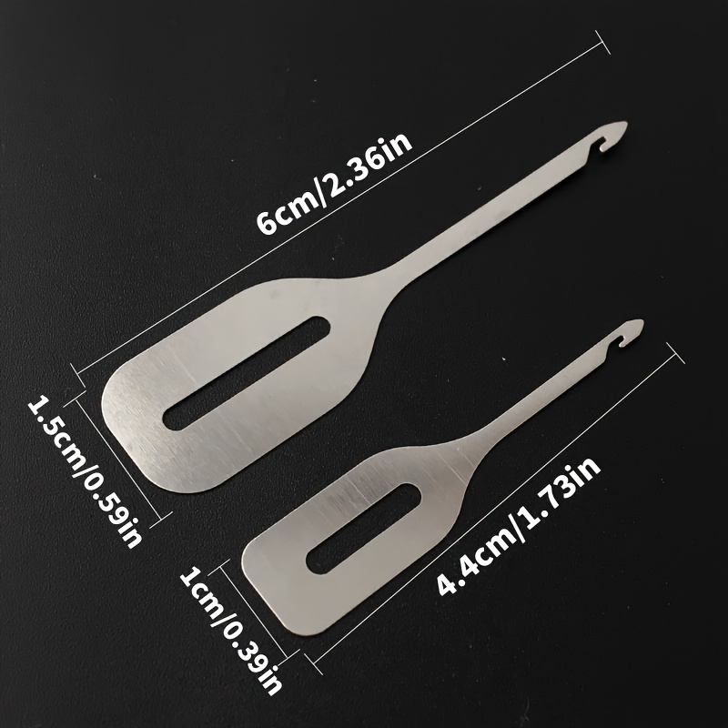 4pcs Stainless Steel Threader  - Waxed Thread Linen ulasan dan harga