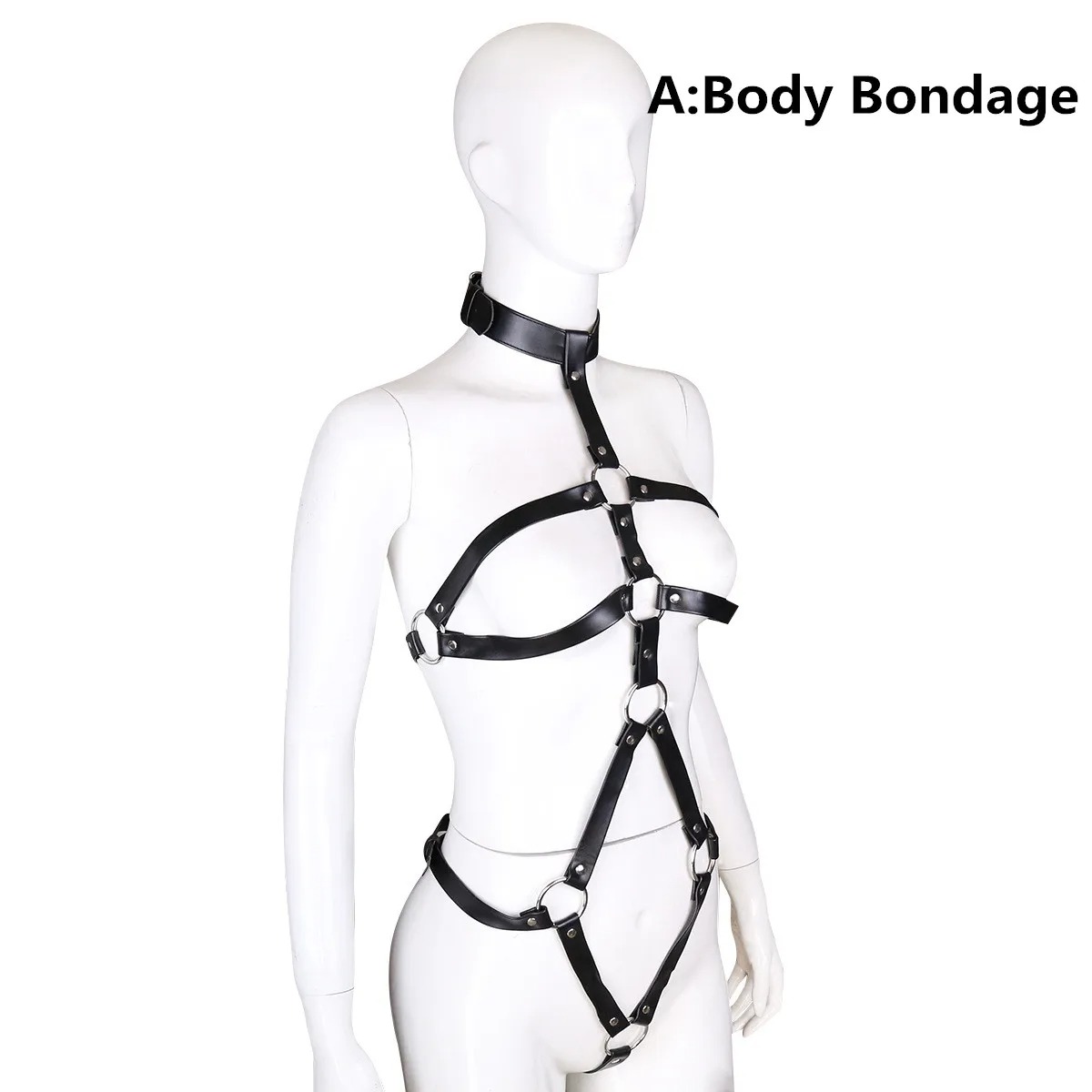 BDSM Bondage Women Garter Set  - Leather Work Harness ulasan dan harga
