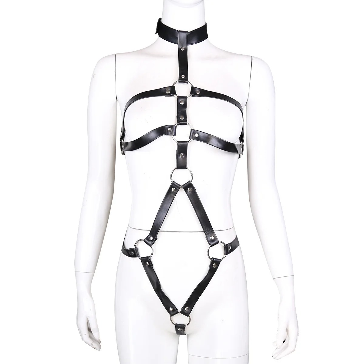 BDSM Bondage Women Garter Set  - Leather Work Harness ulasan dan harga