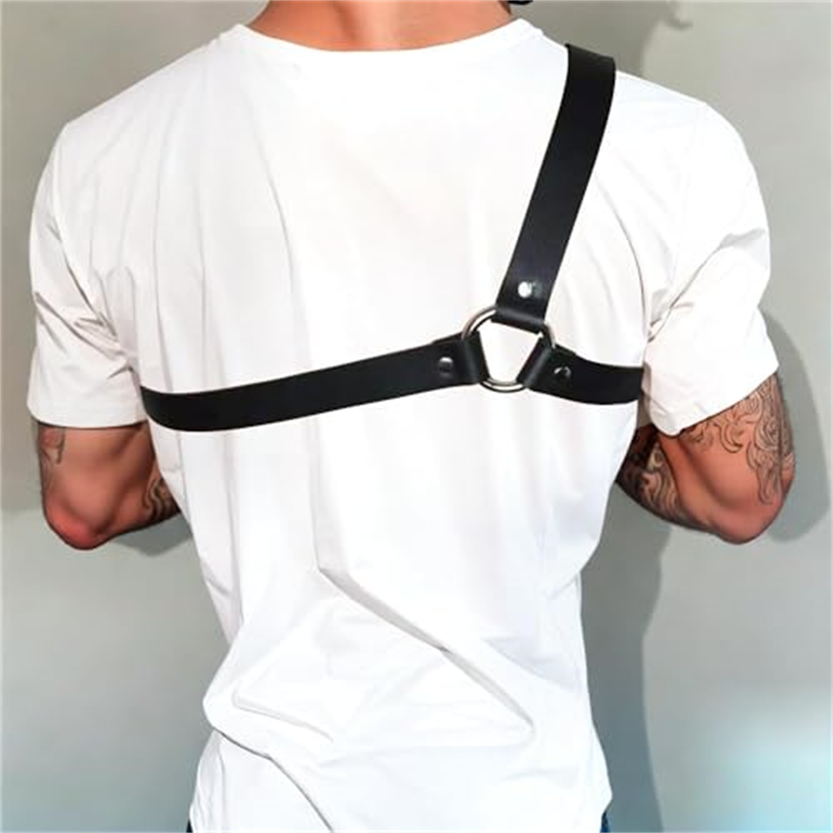 Gothic Men Leather Suspenders  - Leather Work Harness ulasan dan harga