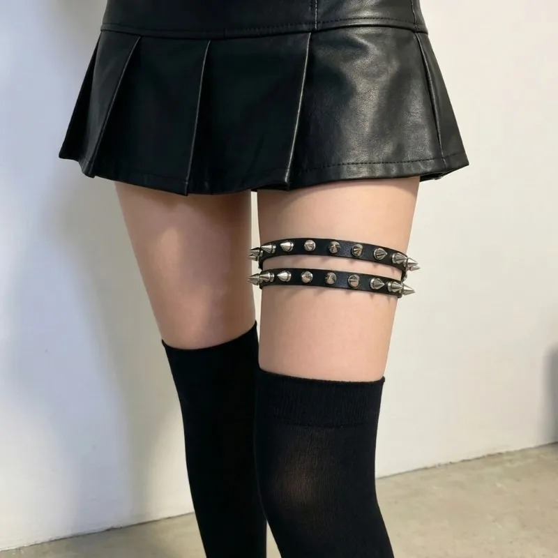 Double Row Cone Spike Leg Gart - Leatherwork Rivets ulasan dan harga