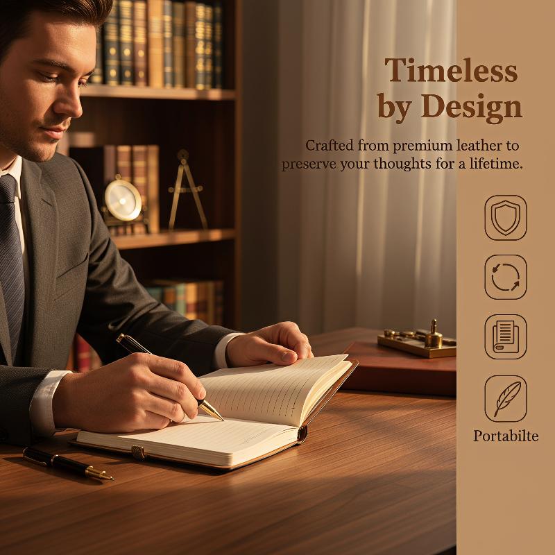 PU Leather Vintage Refillable  - Leatherwork Journal ulasan dan harga
