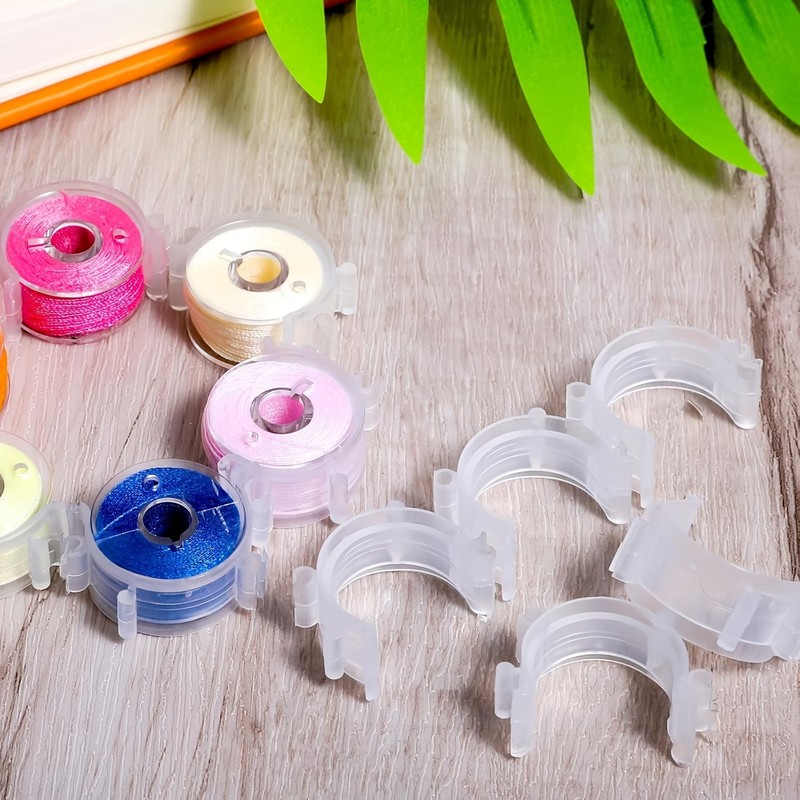 35 pcs Bobbin Clips, Prevents  - Waxed Thread Linen ulasan dan harga