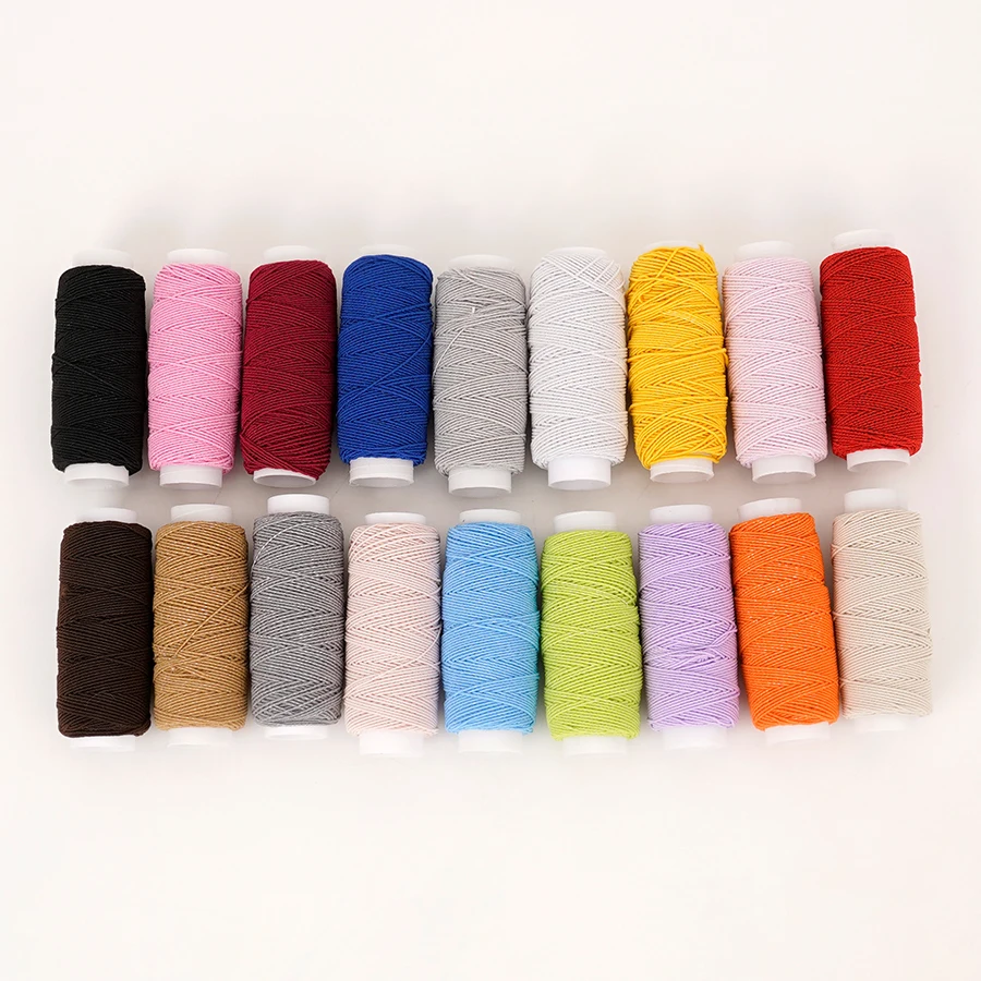 18-Color 0.6mm Ultra-Fine Elas - Waxed Thread Linen ulasan dan harga