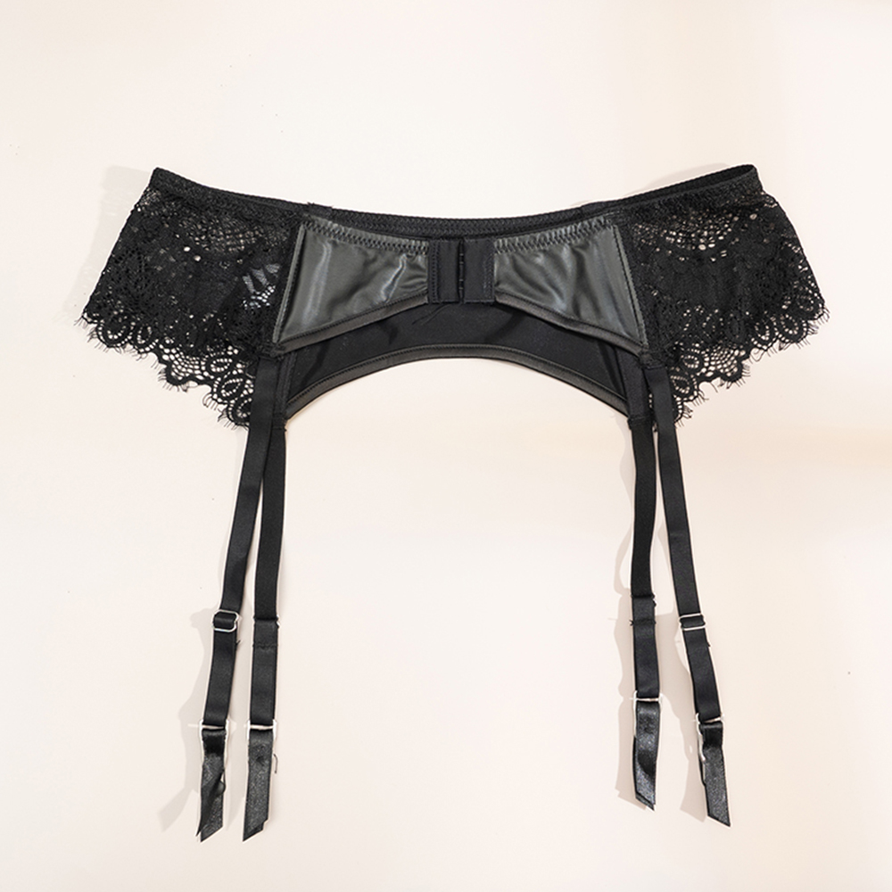 Lace Faux Leather Garter Belt  - Leather Work Harness ulasan dan harga