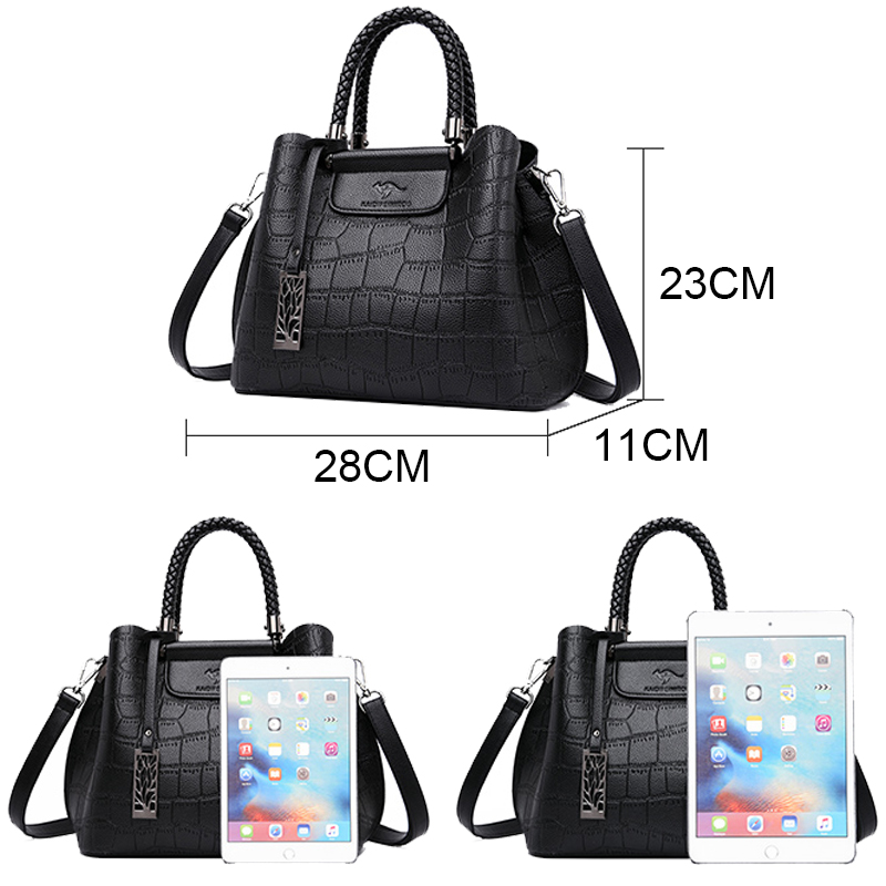 Genuine Leather Handbags For W - Leatherwork Rivets ulasan dan harga