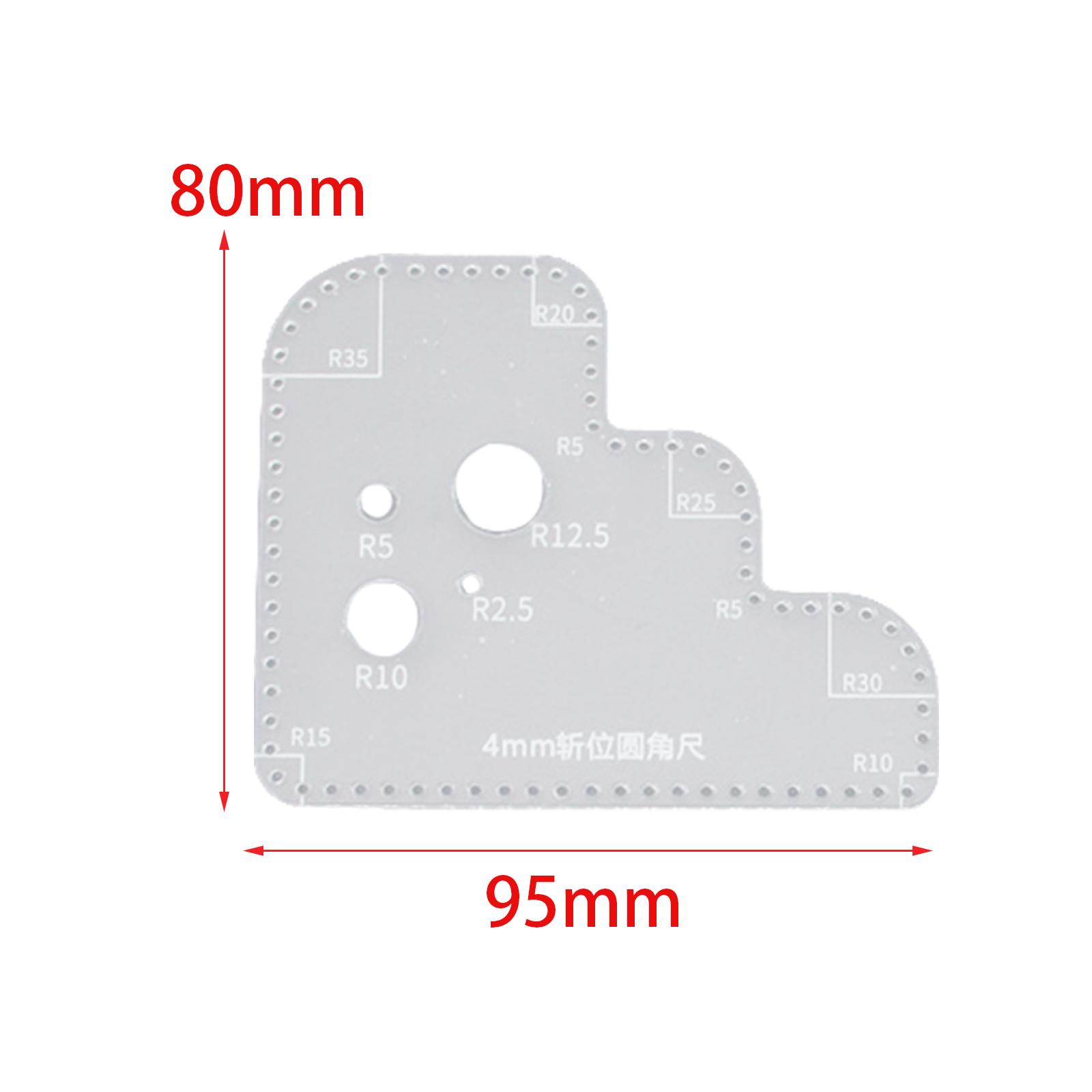 Transparent Acrylic Circle Tem - Leatherworking Guide ulasan dan harga