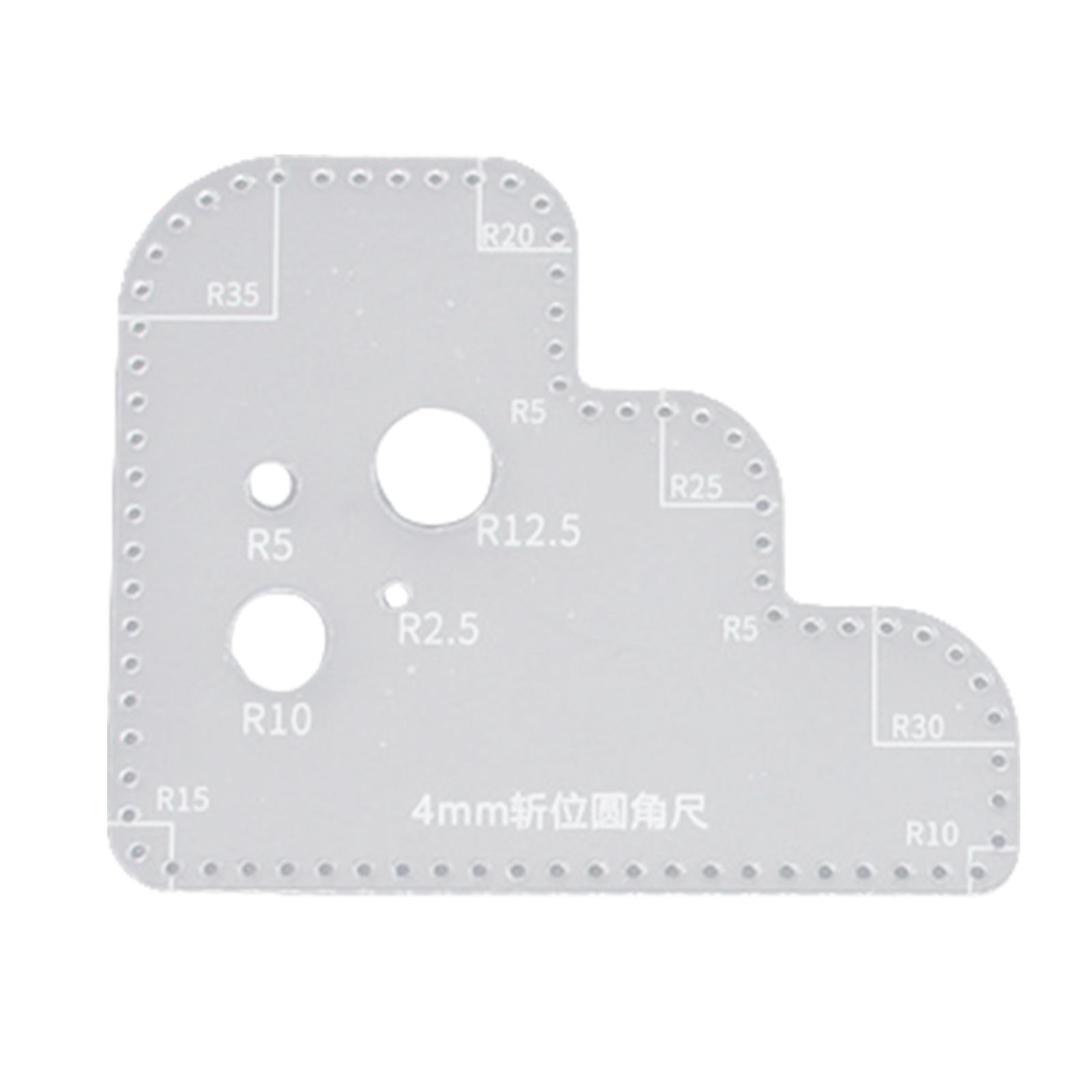 Transparent Acrylic Circle Tem - Leatherworking Guide ulasan dan harga