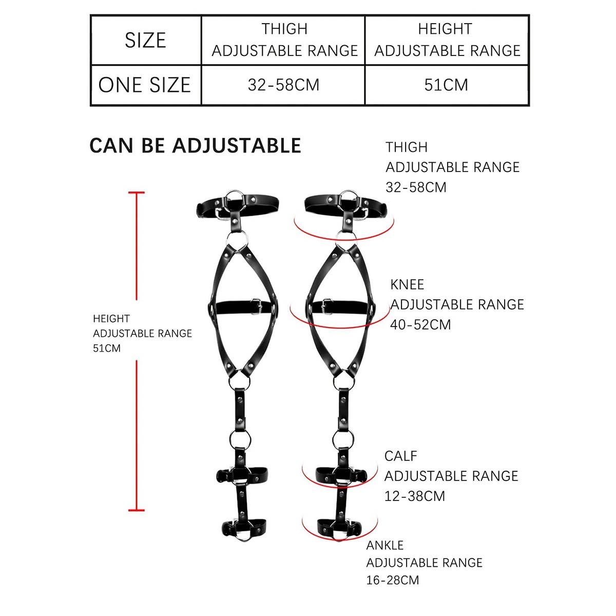 Sexy BDSM Thigh Garter Leather - Leather Work Harness ulasan dan harga