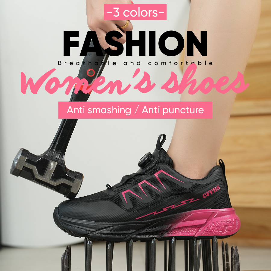 Lightweight Women's Work Shoes - Leather Work Fabric ulasan dan harga