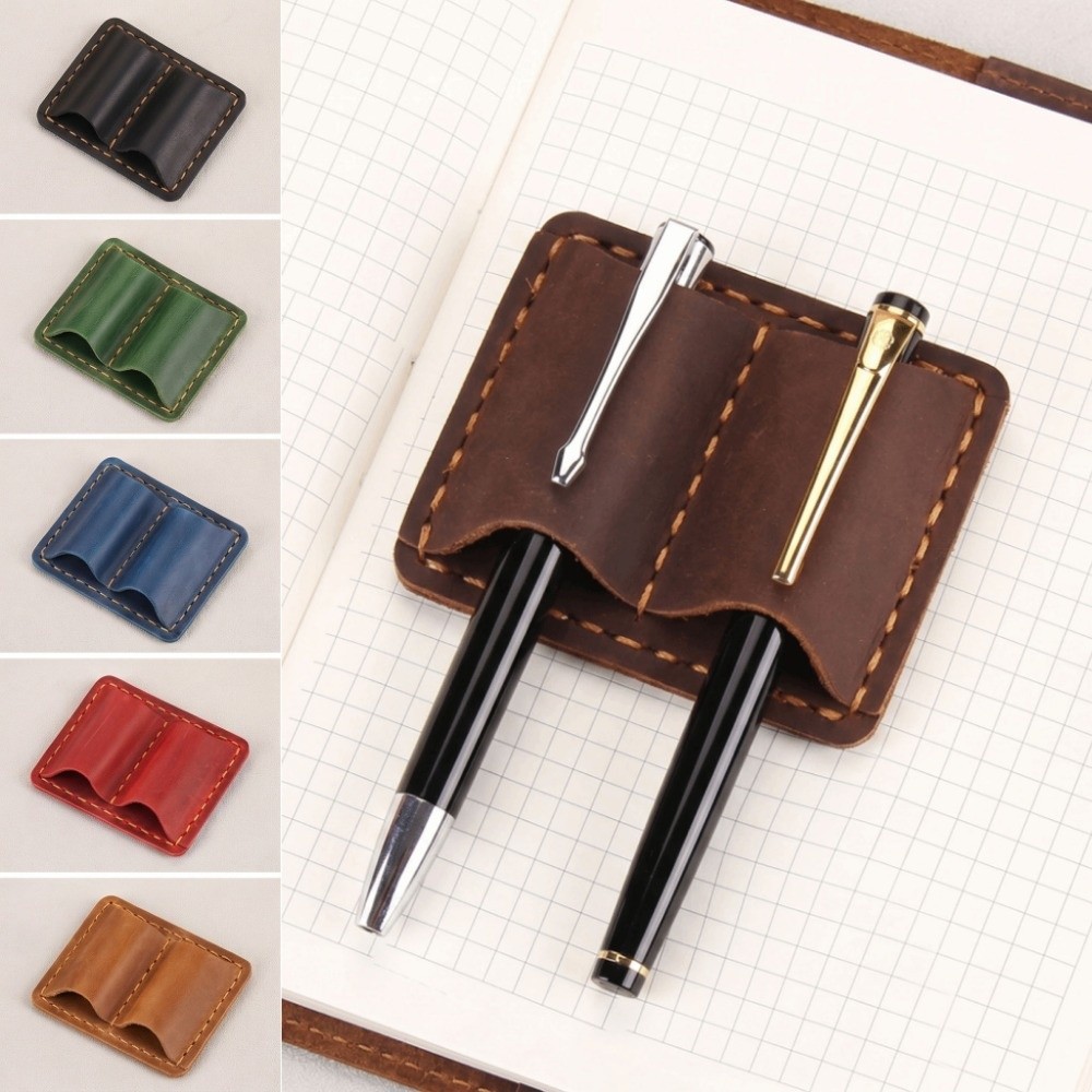 Double Vintage Leather Pen Loo - Leather Work Notebook ulasan dan harga