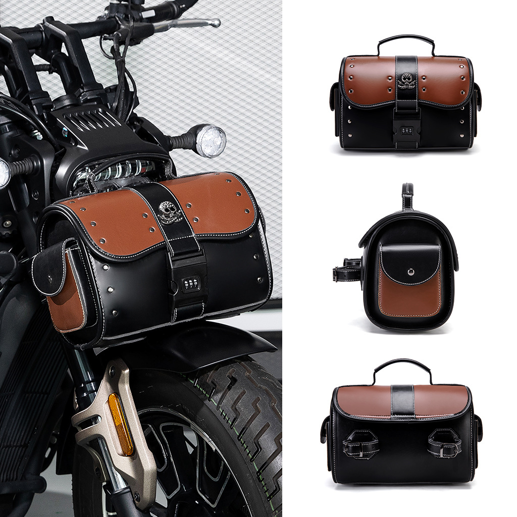 Vintage Skull Motorcycle Side  - Leatherwork Rivets ulasan dan harga