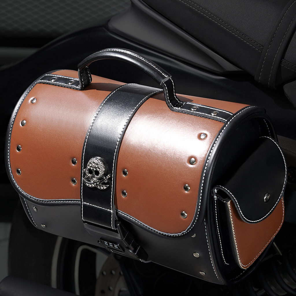 Vintage Skull Motorcycle Side  - Leatherwork Rivets ulasan dan harga