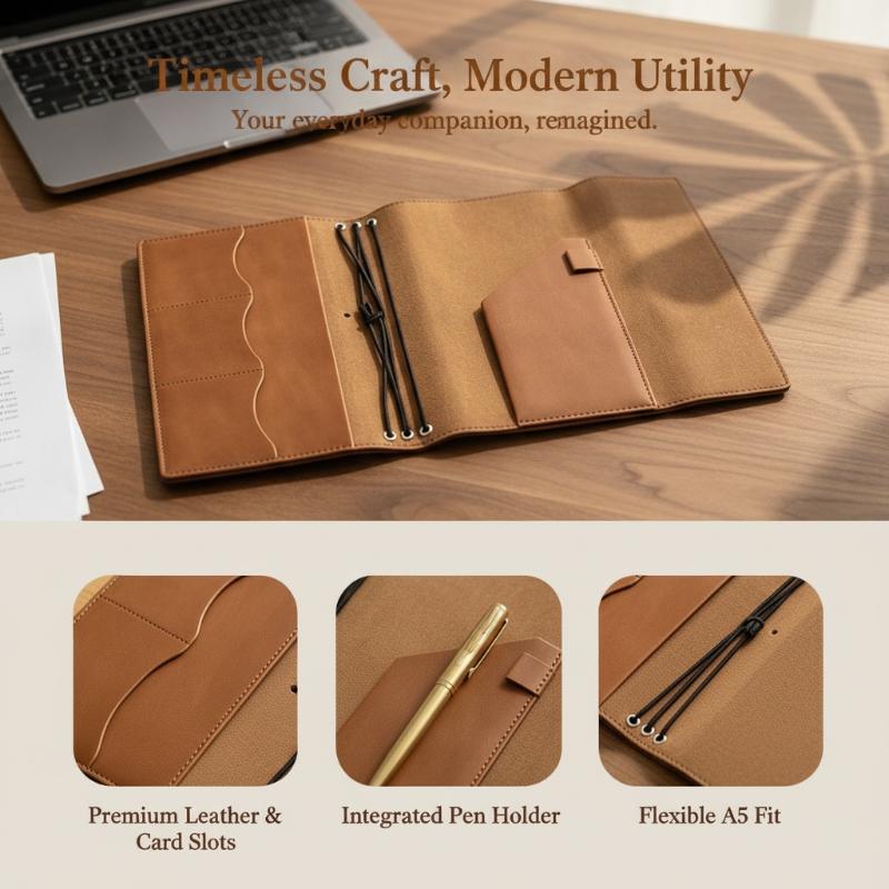 @*Refillable Crazy Horse Leath - Leather Work Notebook ulasan dan harga