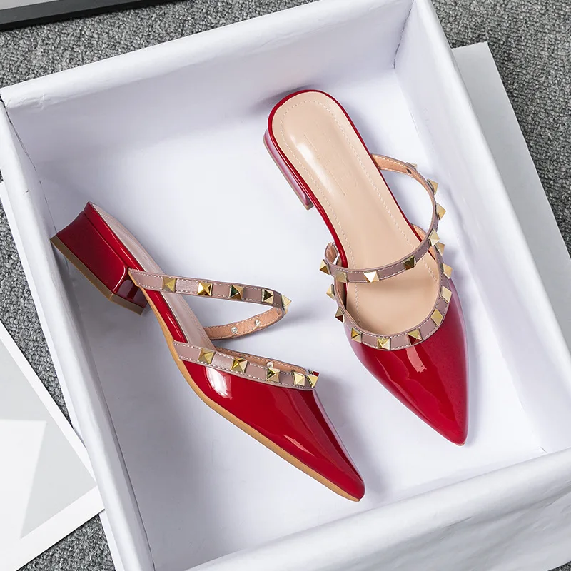 2026 Summer with Pointy Half S - Leatherwork Rivets ulasan dan harga