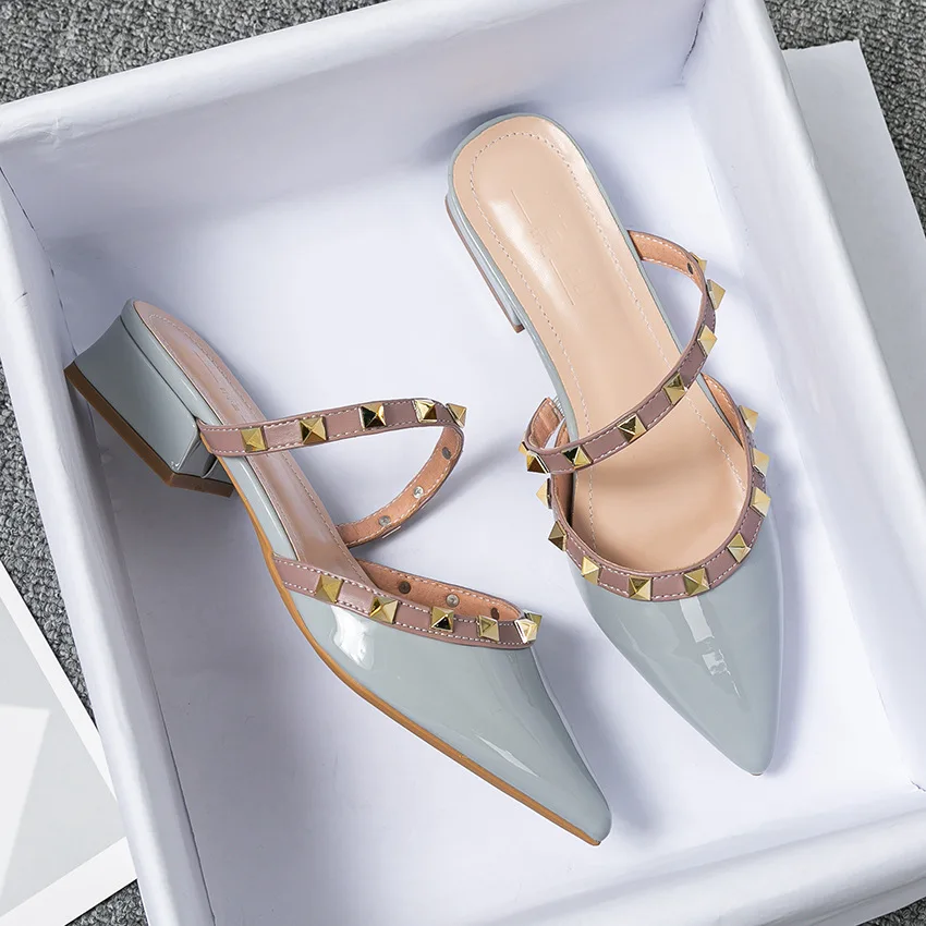 2026 Summer with Pointy Half S - Leatherwork Rivets ulasan dan harga