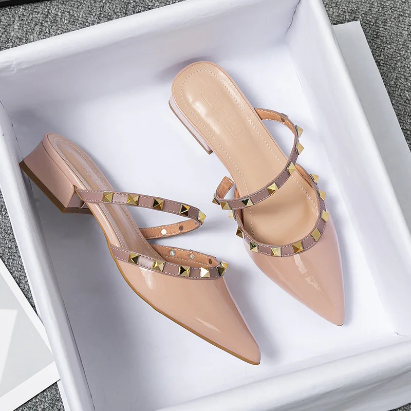 2026 Summer with Pointy Half S - Leatherwork Rivets ulasan dan harga
